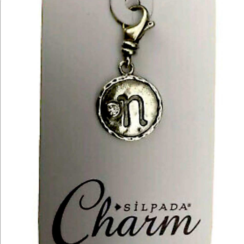 Silpada Charm Initial “N” C2514